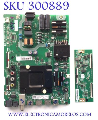 KIT DE TARJETAS PARA TV HISENSE / NUMERO DE PARTE MAIN FUENTE 293992 / RSAG7.820.10808/ROH / 293991 / 50A53FUR / NUMERO DE PARTE T-CON 293124 / RSAG7.820.11251/ROH / PANEL HD500Y1U61-T0L6\S0\GM\ROH / DISPLAY PT500GT02-7 VER1.0 / MODELO 50R7G5 50A53FUR